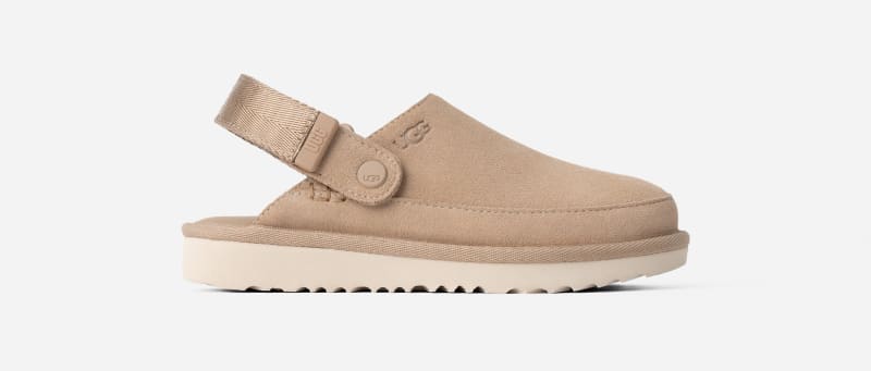 UGG® Goldenstar Clog für Kinder | UGG® EU in Beige, Größe 32.5, Veloursleder
