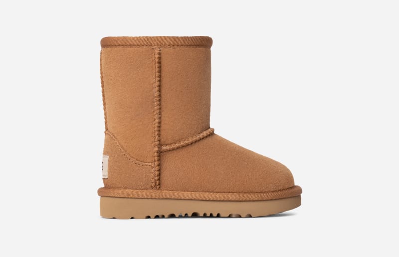 UGG® Classic Short II Boot für Kinder | UGG® EU in Brown, Größe 27.5, Twinface