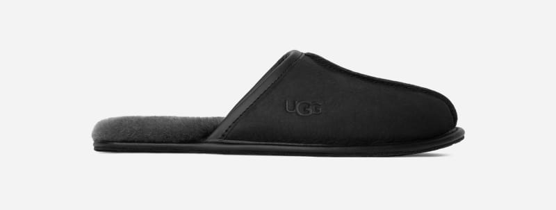 UGG® Scuff Hausschuh für Herren | UGG® EU in Black, Größe 40, Leder