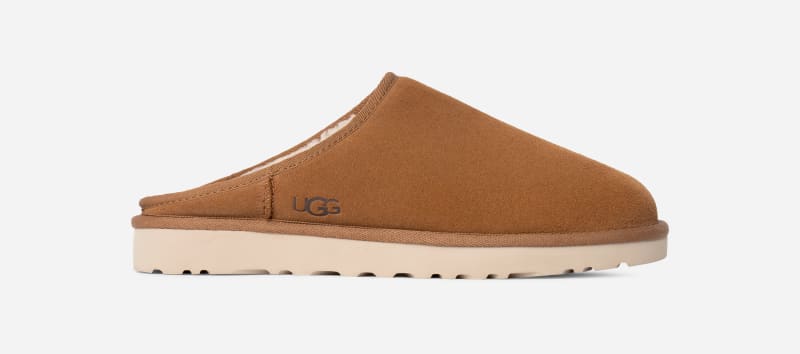 UGG® Classic Slipper für Herren | UGG® EU in Brown, Größe 43, Veloursleder