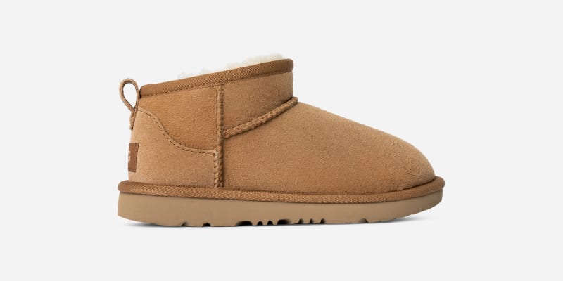 UGG® Classic Ultra Mini Boot für Kinder | UGG® EU in Brown, Größe 32.5, Twinface
