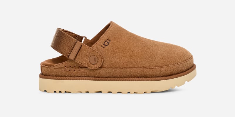 UGG® Goldenstar Clog für Damen | UGG® EU in Brown, Größe 36, Veloursleder