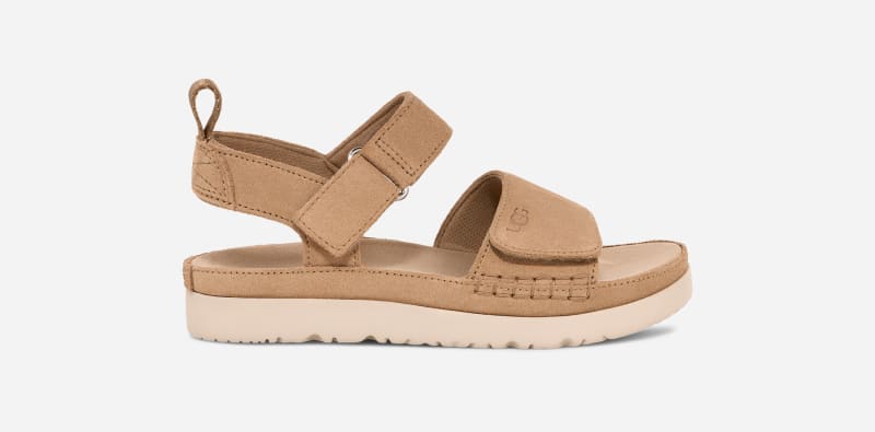 UGG® Goldenstar Sandale für Kinder | UGG® EU in Beige, Größe 35, Wildleder