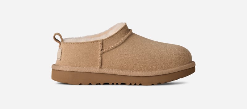 UGG® Classic Micro Boot für Kinder in Beige, Größe 32.5, Wildleder