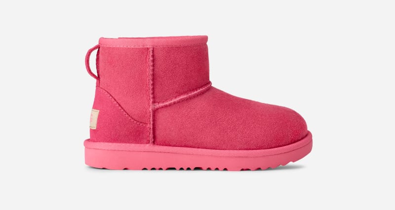 UGG® Classic Mini II Boot für Kinder | UGG® EU in Pink Bloom, Größe 33.5, Twinface