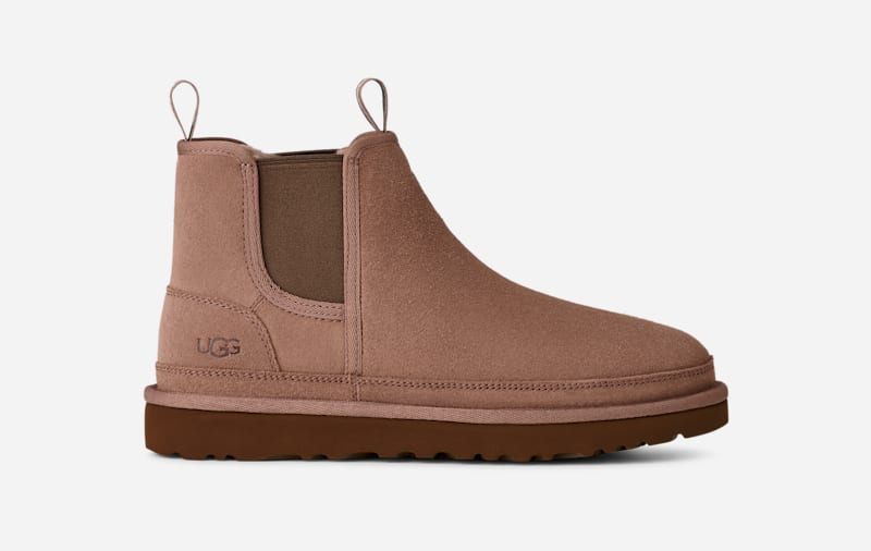 UGG® Neumel Chelsea Boot für Herren | UGG® EU in Rocky Oak, Größe 50.5, Veloursleder