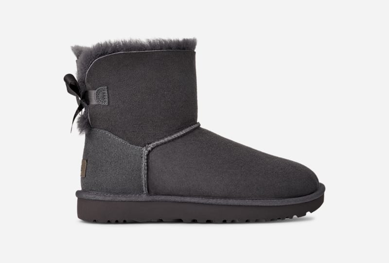 UGG® Mini Bailey Bow II Boot für Damen | UGG® EU in Grey, Größe 36, Schaffell