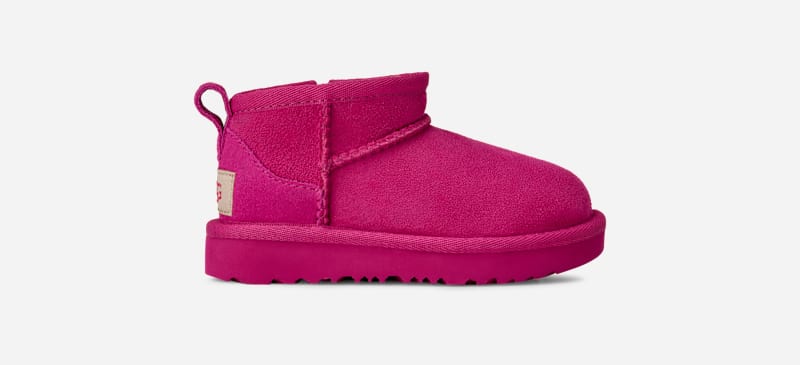 UGG® Classic Ultra Mini Boot für Kinder | UGG® EU in Dark Peony, Größe 27.5, Twinface