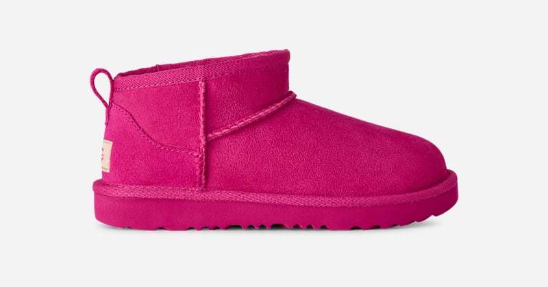 UGG® Classic Ultra Mini Boot für Kinder | UGG® EU in Dark Peony, Größe 35, Twinface