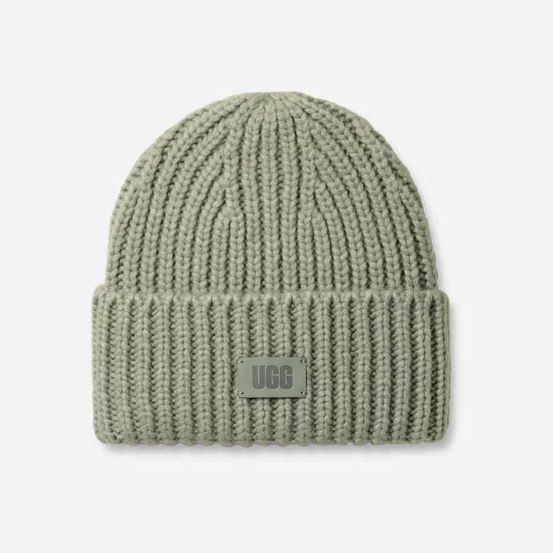 Breit gerippte UGG® Beanie für Kinder | UGG® EU in Grey Mist, Größe O/S, Strick