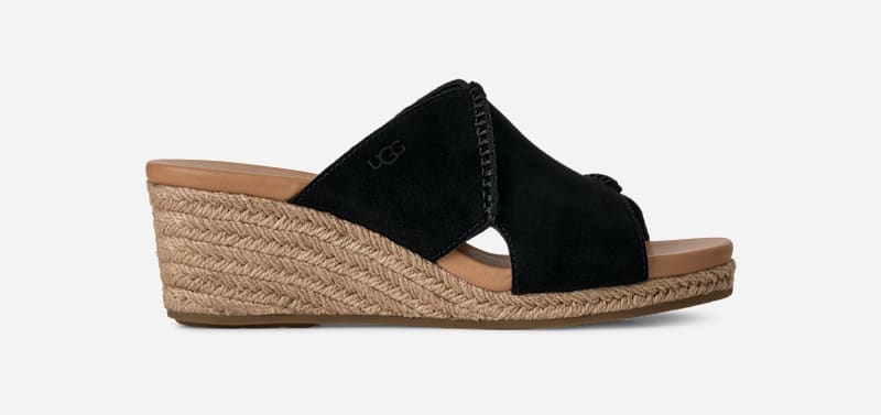 UGG® Taia Slide für Damen | UGG® EU in Black, Größe 37, Wildleder