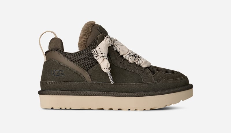 UGG® Lowmel Sneaker für Damen | UGG® EU in Dense Smoke, Größe 36, Canvas/Wildleder/Recycelte Materialien