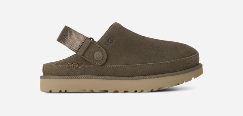 UGG® Goldenstar Clog für Damen | UGG® EU in Dense Smoke, Größe 36, Wildleder