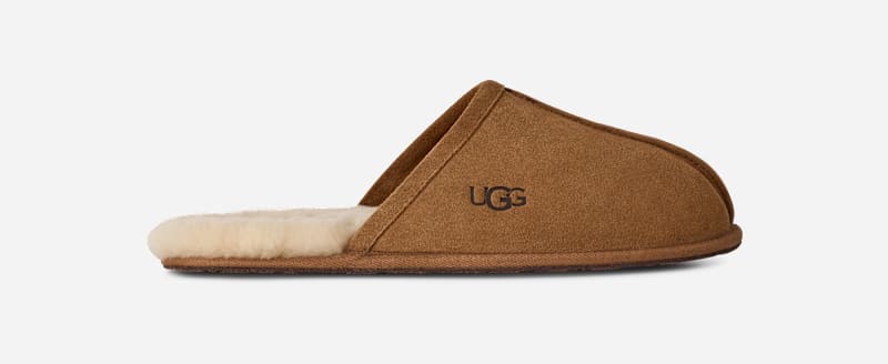 UGG® Scuff Hausschuh für Herren | UGG® EU in Brown, Größe 50.5, Wildleder