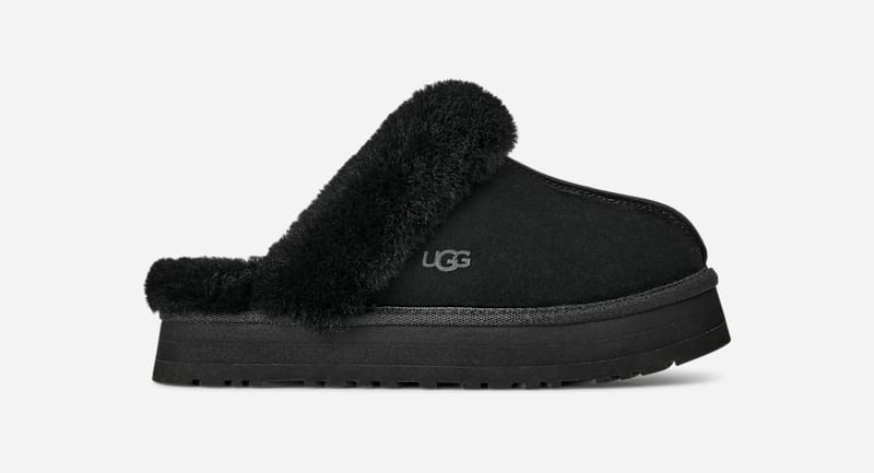 UGG® Disquette Hausschuh für Damen | UGG® EU in Black, Größe 36, Wildleder