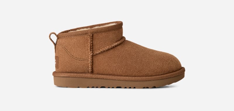 UGG® Classic Ultra Mini Boot für Kinder | UGG® EU in Brown, Größe 32.5, Twinface