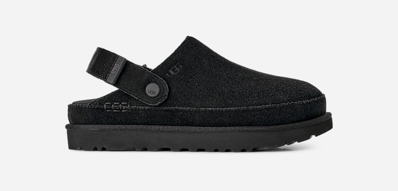 UGG® Goldenstar Clog für Damen | UGG® EU in Black, Größe 40.5, Wildleder