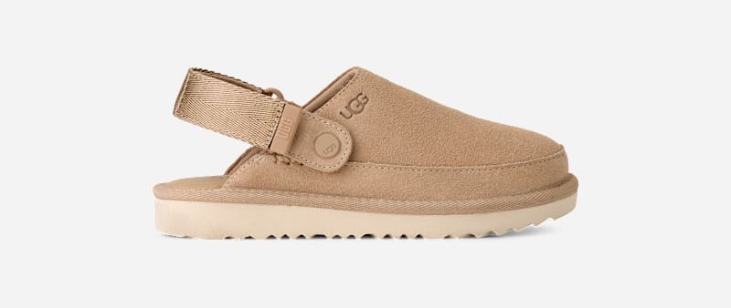UGG® Goldenstar Clog für Kinder | UGG® EU in Beige, Größe 32.5, Wildleder
