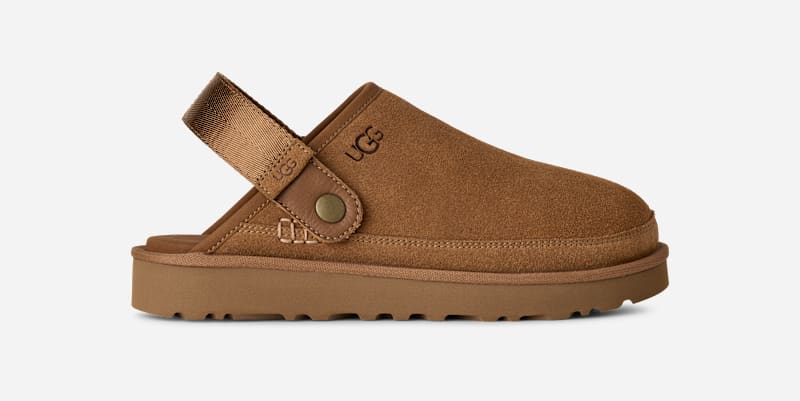 UGG® Goldencoast Clog II für Herren in Brown, Größe 40, Wildleder