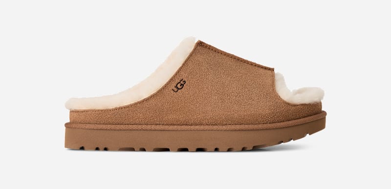 UGG® Greenport Slide für Damen | UGG® EU in Brown, Größe 36, Wildleder