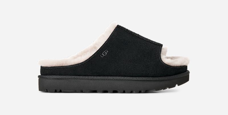 UGG® Greenport Slide für Damen | UGG® EU in Black, Größe 36, Wildleder