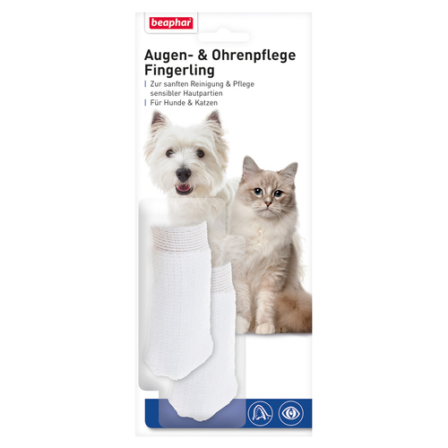 Beaphar Augen- & Ohrenpflege Fingerling - 2 Stück für Katzen
