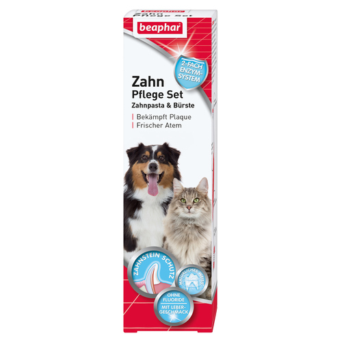 Beaphar Zahnpflege Set (Zahnpasta & Bürste) für Katzen
