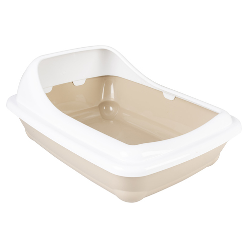 Duvo+ Katzentoilette Birba mit Rand mocaccino, Größe: S