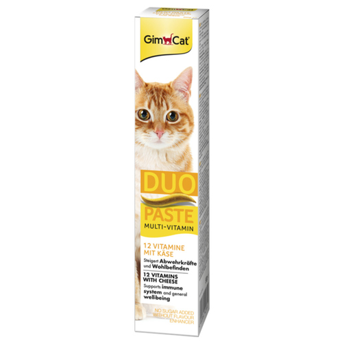 GimCat DUO Paste Multi-Vitamin 12 Vitamine + Käse 50 g