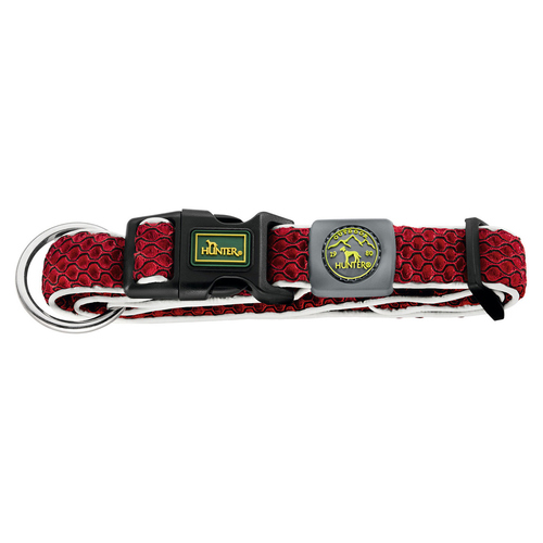 Hunter Halsband Hilo Vario Plus rot, Größe: XL / Breite: 3,8 cm