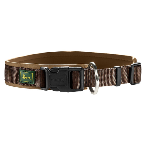 Hunter Halsband Neopren Vario Plus braun/caramel, Größe: M-L / Breite: 2,5 cm