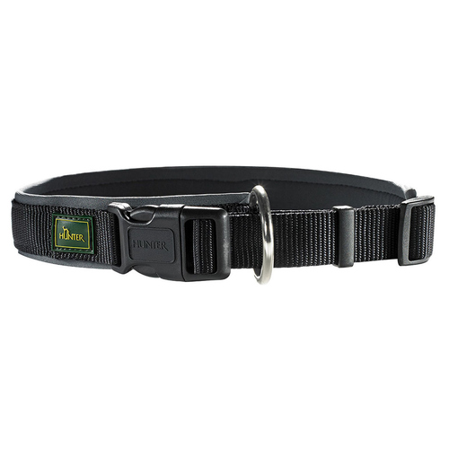 Hunter Halsband Neopren Vario Plus schwarz/grau, Größe: S / Breite: 2,0 cm