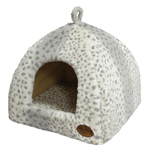 Nobby Höhle Alanis leopard grau für Katzen