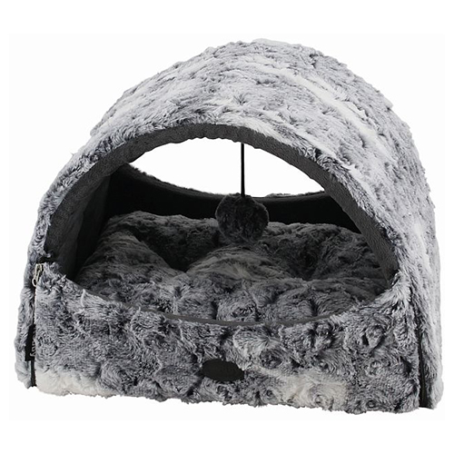 Nobby Katzentunnel Citra mit Spielzeug grau