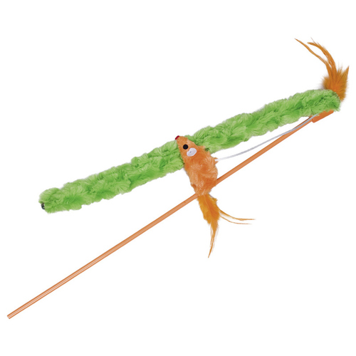 Nobby Katzenwedel mit Spielzeug und Maus