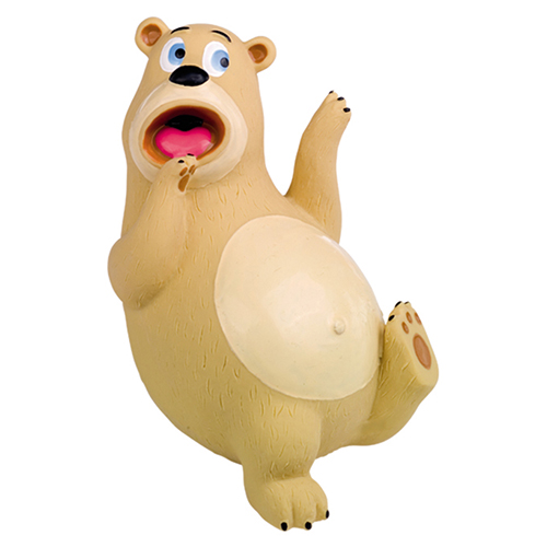 Nobby Latex Bär erschrocken, lustig