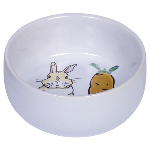 Nobby Nager Keramik Napf Carrot Plus weiß