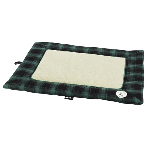 Nobby Xmas Komfort-Matte Checker grün für Katzen, Maße: 110 x 70 cm