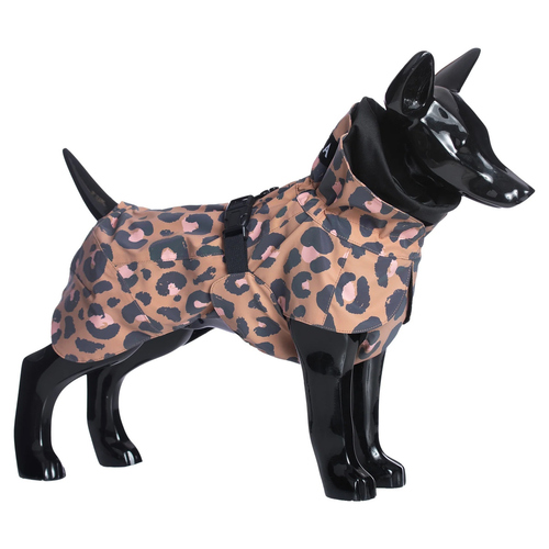 PAIKKA Hunde Regenmantel leicht & reflektierend 'Visibility Raincoat Lite' leo