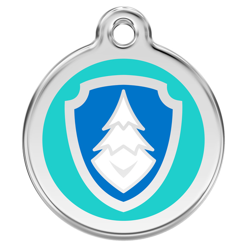 RedDingo Hundemarke mit Gravur Paw Patrol Everest aqua, Größe: S