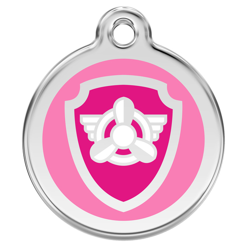 RedDingo Hundemarke mit Gravur Paw Patrol Skye pink, Größe: M