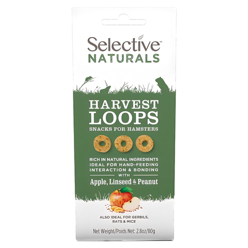 Supreme Science Selective Naturals Harvest Loops Apple, Linseed & Peanut 80 g