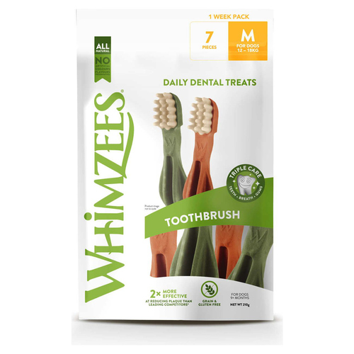 Whimzees Zahnbürste M Stern WEEK - 7er Pack