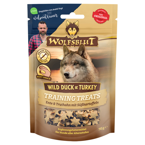 Wolfsblut Training Treats Wild Duck & Turkey 70 g - 7 Stück