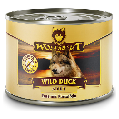 Wolfsblut Wild Duck Adult - Ente mit Kartoffeln 200 g - 6 Stück