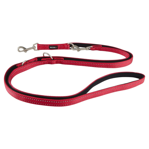 Wolters Führleine Soft & Safe reflektierend cayenne/schwarz, Größe: S