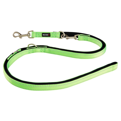 Wolters Führleine Soft & Safe reflektierend lime/schwarz, Größe: L