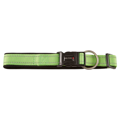 Wolters Halsband Soft & Safe reflektierend lime/schwarz