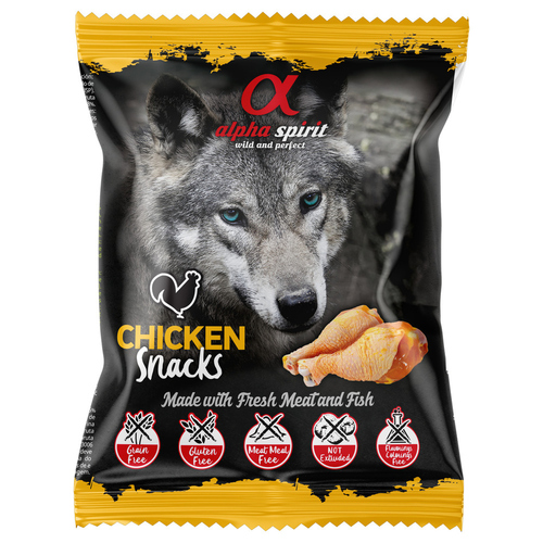 alpha spirit Hundesnack gewürfelt Huhn 50 g