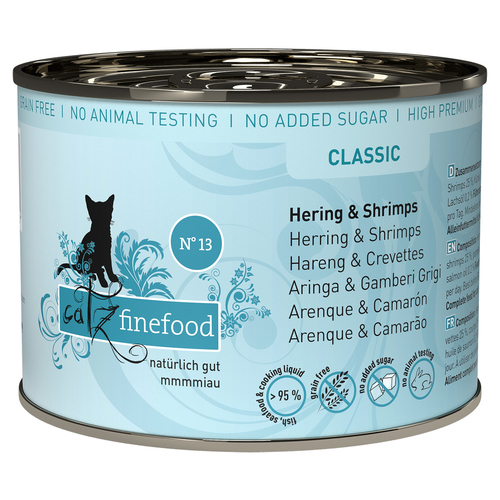 catz finefood No. 13 Hering & Shrimps 200 g - 6 Stück